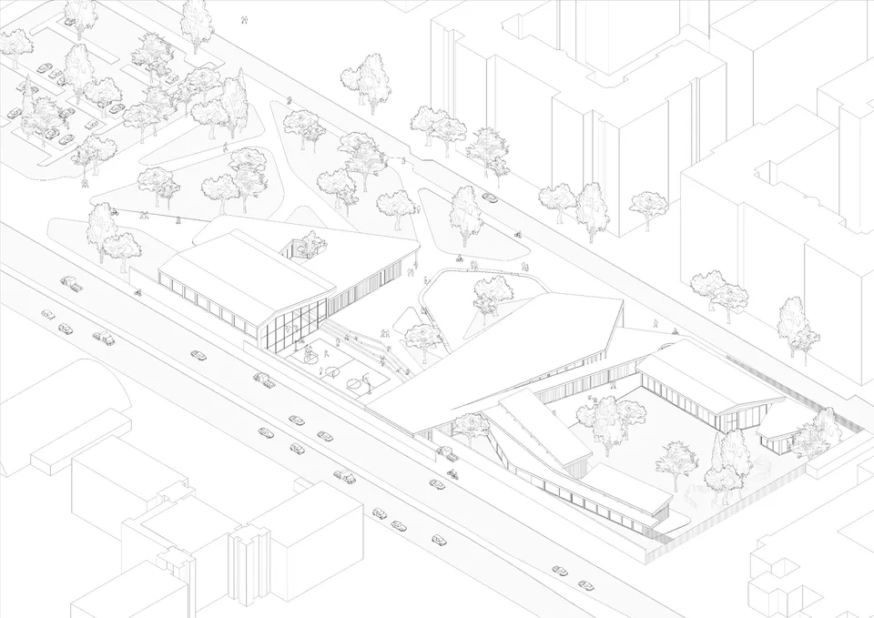 A School for Rubattino — assonometria generale