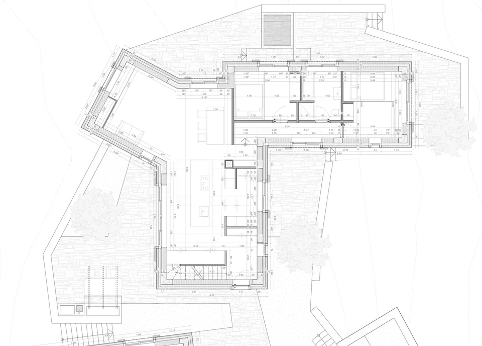 Verso Sud — pianta piano terra, edificio A
