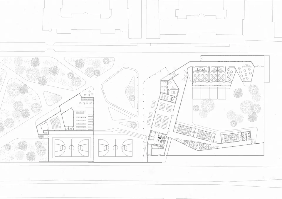 A School for Rubattino — planimetria