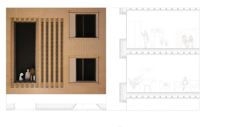 Student Hostel — dettagli costruttivi