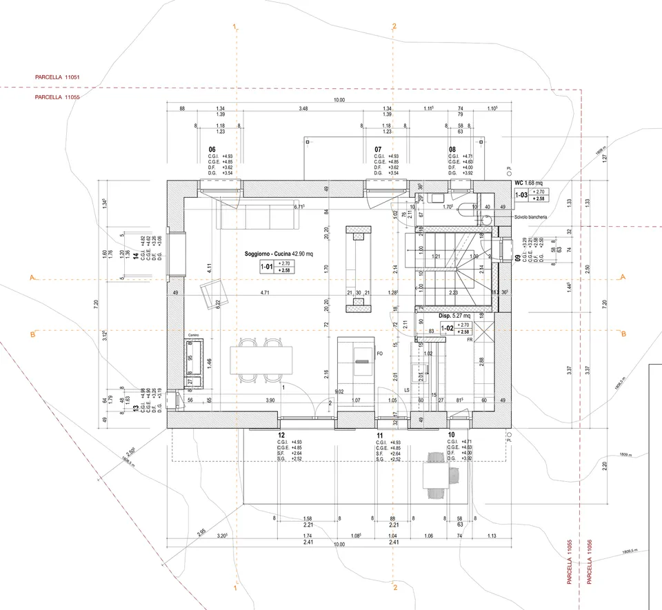 Casa SB — pianta primo piano