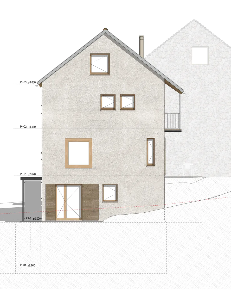 Casa SB — prospetto ovest